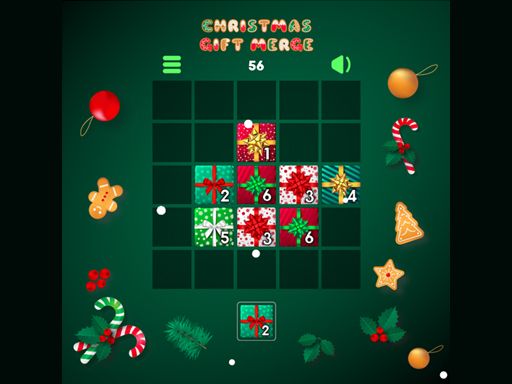 Christmas Gift Merge - browser game screenshot