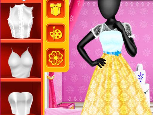 Fashion Studio Snow Queen Dress 2 - browser game screenshot