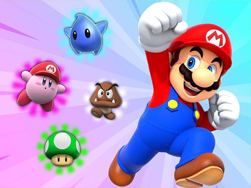 Super Mario Crush Saga Puzzle - browser game screenshot