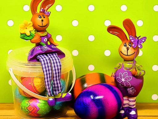 Easter Bunnies Puzzle Easter Bunnies Puzzle - browser game screenshot