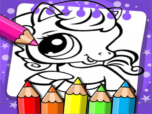 Littlest Pet Shop Coloring Book Littlest Pet Shop Coloring Book - browser game screenshot