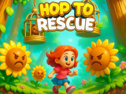 Hop To Rescue - browser game screenshot