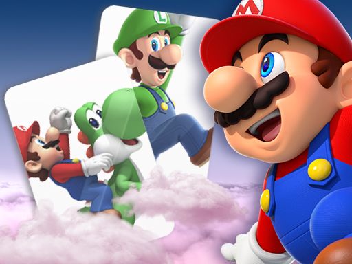 Mario Card Match - browser game screenshot