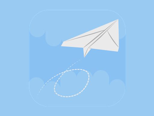 Flappy Paper Plane - browser game screenshot