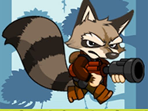 raccoon adventure game - browser game screenshot