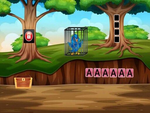 Rescue The Blue Bird 2 - browser game screenshot