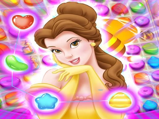 Belle Princess Match 3 Puzzle - browser game screenshot