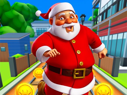 Santa City Run - browser game screenshot