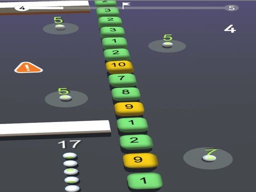 Snake Number - browser game screenshot
