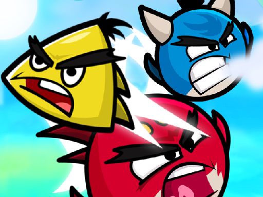 Angry Heroes Birds - browser game screenshot