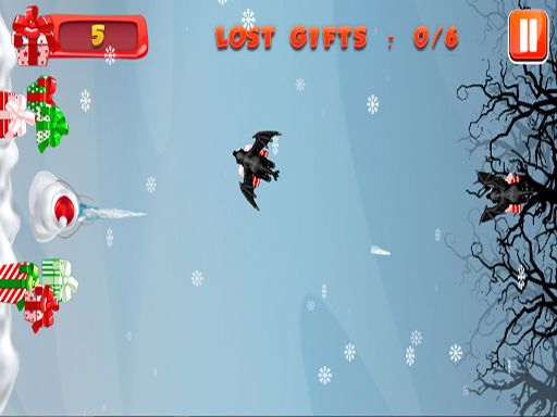 Protect Gifts from Giant Bats - browser game screenshot