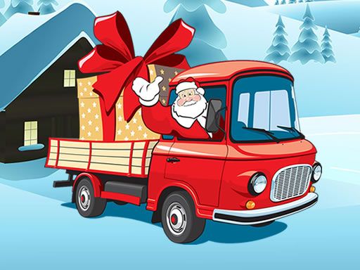 Christmas Vehicles Jigsaw - browser game screenshot