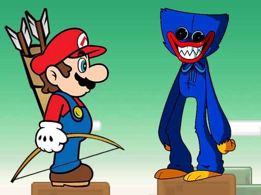 Mario vs Huggy Wuggy - browser game screenshot