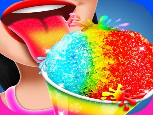 Summer shaved Slush Ice Candy cone maker - browser game screenshot