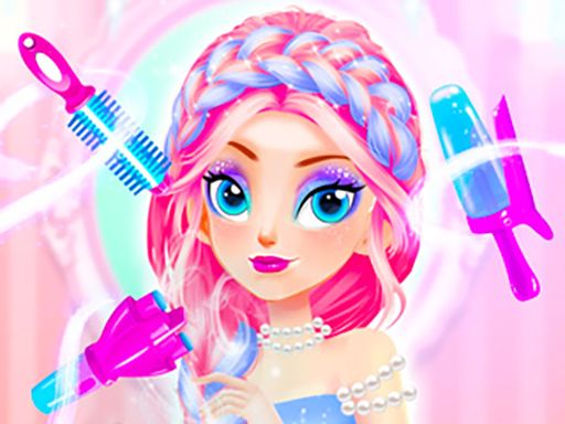 Princess Makeup Hair Salon - browser game screenshot