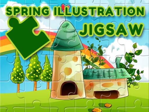 Spring Illustration Puzzle - browser game screenshot