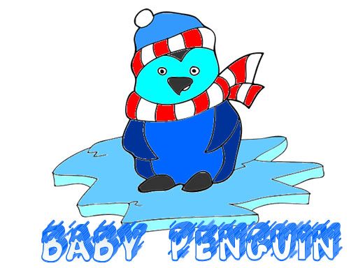 Baby Penguin Coloring - browser game screenshot