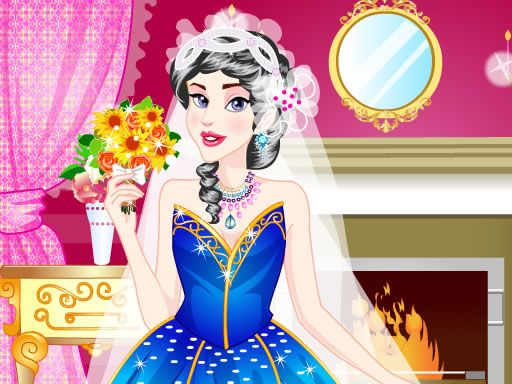 Sleeping Princess Wedding Dress up - browser game screenshot