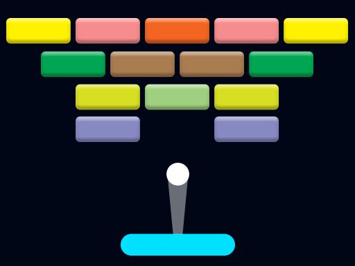 Many Bricks Breaker - browser game screenshot