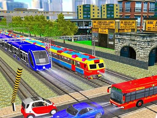 Xtreme Train Driving Simulator - browser game screenshot