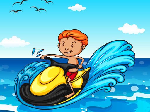 Jet Ski Summer Fun Hidden Jet Ski Summer Fun Hidden - browser game screenshot