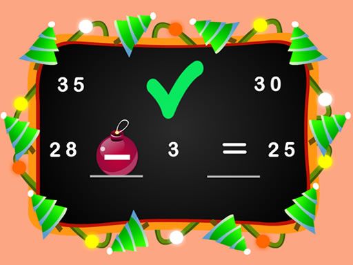 Xmas Math - browser game screenshot