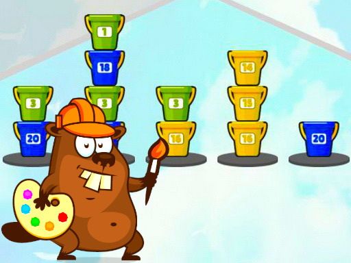 Sort Buckets - browser game screenshot