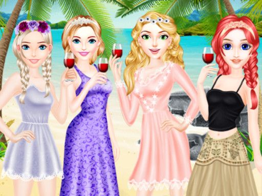 School Graduation Beach Party - browser game screenshot