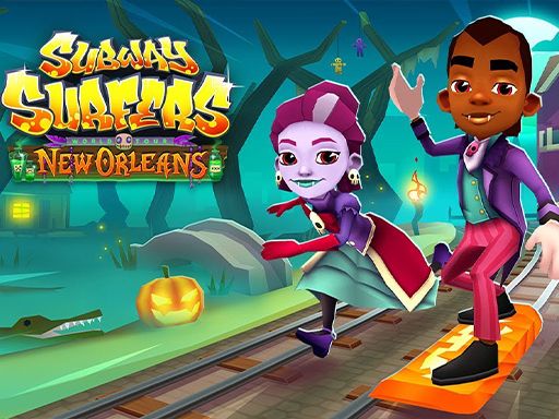 Subway Surfers Halloween Puzzle - browser game screenshot