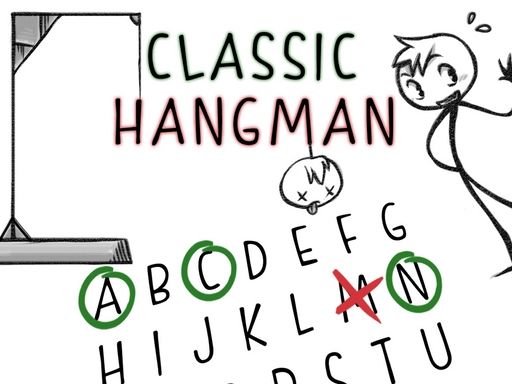 Classic Hangman - browser game screenshot