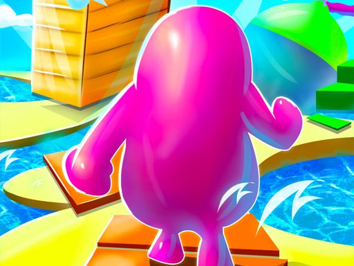 Super ShortCut The Fall Running Guys 3D - browser game screenshot