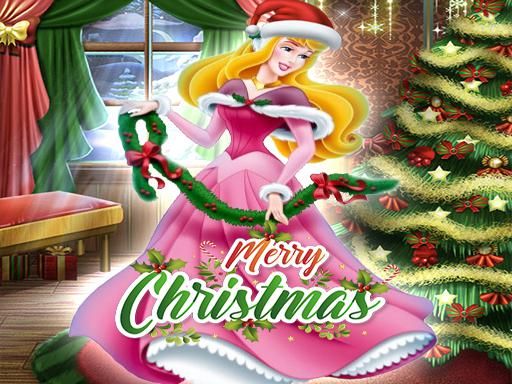 Princess Aurora Christmas Sweater Dress Up - browser game screenshot