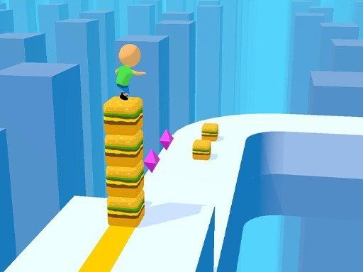 Cube Surfer 3D - browser game screenshot