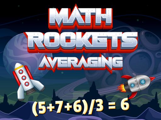 Math Rockets Averaging Math Rockets Averaging - browser game screenshot