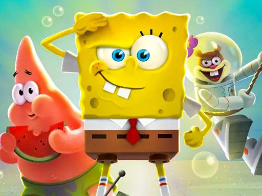 Spongebob Racer 3D - browser game screenshot