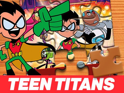Teen Titans Go Jigsaw Puzzle - browser game screenshot