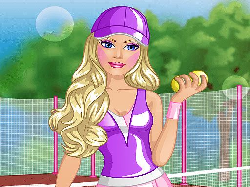 Barbie Tennis Dress - browser game screenshot