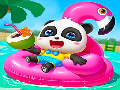 Baby Panda Summer Vacation - browser game screenshot