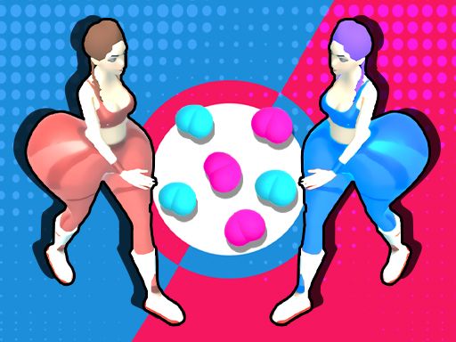 Twerk Race 3D Online - browser game screenshot