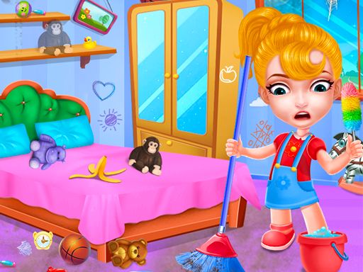Baby Doll House Cleaning Game - browser game screenshot