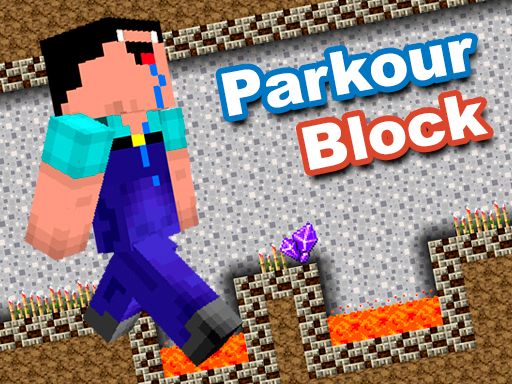 Minecraft Parkour Block - browser game screenshot