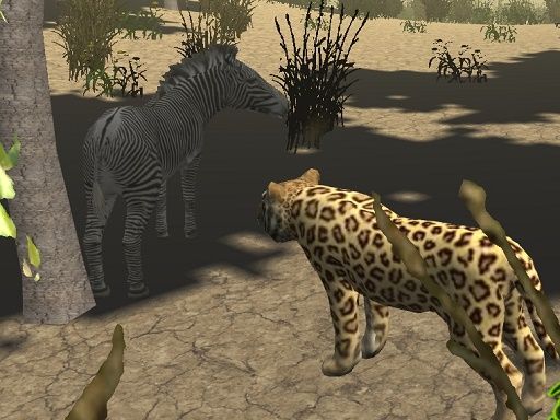 African Cheetah Hunting Simulator - browser game screenshot