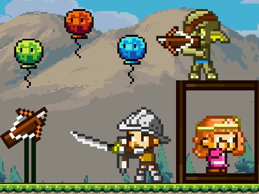 Pixel Archer Save The Princess - browser game screenshot