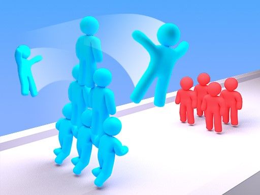 Crowd Stack Race 3D - browser game screenshot