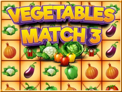 Vegetables Match 3 - browser game screenshot