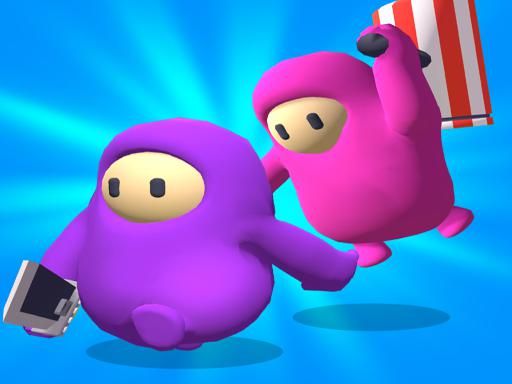 Fall Heroes Fun Guys Run - browser game screenshot