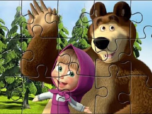 Masha Puzzle Time - browser game screenshot