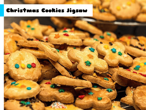 Christmas Cookies Jigsaw - browser game screenshot