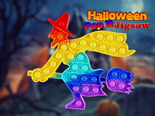 Halloween Pop It Jigsaw - browser game screenshot
