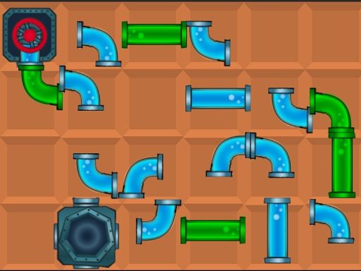 Connect the Pipes 2d - browser game screenshot